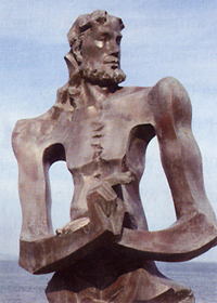 静岡県伊東市にあるアダムズの胸像